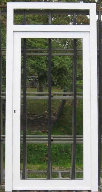 pvc buitendeur , voordeur , achterdeur 115 x 240 / 208 wit, Doe-het-zelf en Bouw, Deuren en Vliegenramen, Nieuw, Glas, Kunststof