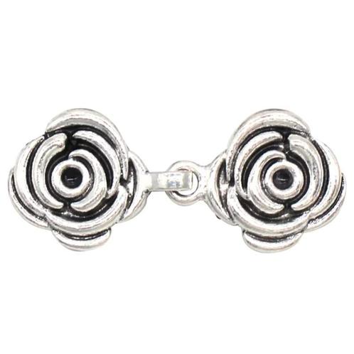 Fako Bijoux® - Vestsluiting Classic - Vestclip - Bloem Roos, Handtassen en Accessoires, Broches, Verzenden