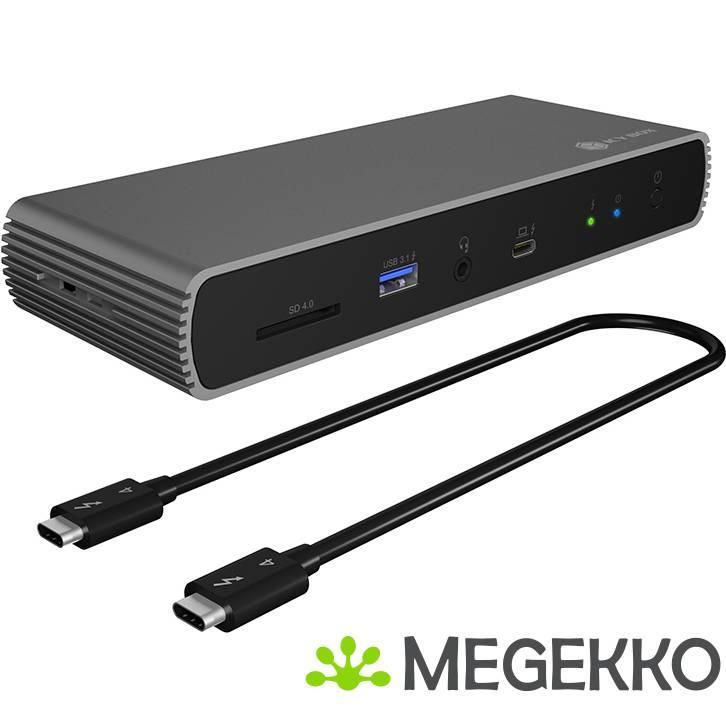 ICY BOX IB-DK8801-TB4 notebook dock & poortreplicator, Computers en Software, Overige Computers en Software, Nieuw, Verzenden
