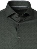 Venti Jerseyflex Overhemd Print Modern Fit Groen, Verzenden