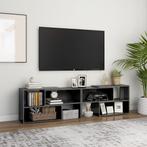 vidaXL Meuble TV Gris brillant 149x30x52 cm Bois, Huis en Inrichting, Verzenden