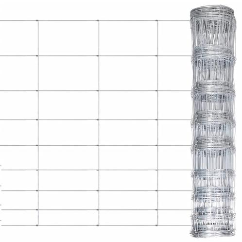 vidaXL Hek 50x1,2 m gegalvaniseerd staal zilverkleurig, Tuin en Terras, Tuinhekken en Hekwerk, Nieuw, Verzenden