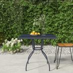 vidaXL Table de jardin anthracite 80x80x72,5 cm Treillis, Verzenden