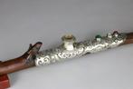 Pipe a opium Chinoise en Bois de Rose - Bamboo Shape -, Antiek en Kunst