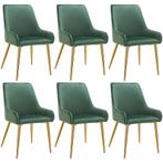 tectake Eetkamerstoel Avane, fluweeloptiek, draagkracht 120, Huis en Inrichting, Stoelen, Verzenden, Nieuw