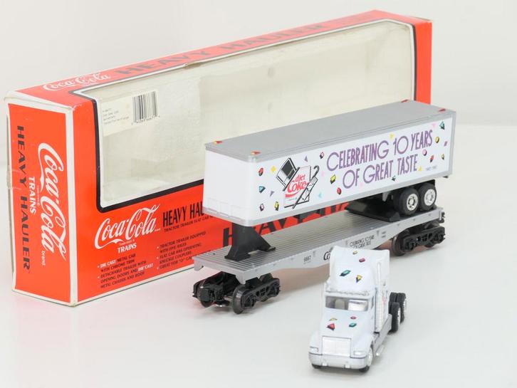 Schaal 0 K-Line K-6667TT Heavy Hauler Diet Coke 10th Anni..., Hobby en Vrije tijd, Modeltreinen | Overige schalen, Overige typen