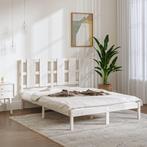 vidaXL Bedframe zonder matras massief grenenhout wit 140x200, Verzenden, Nieuw