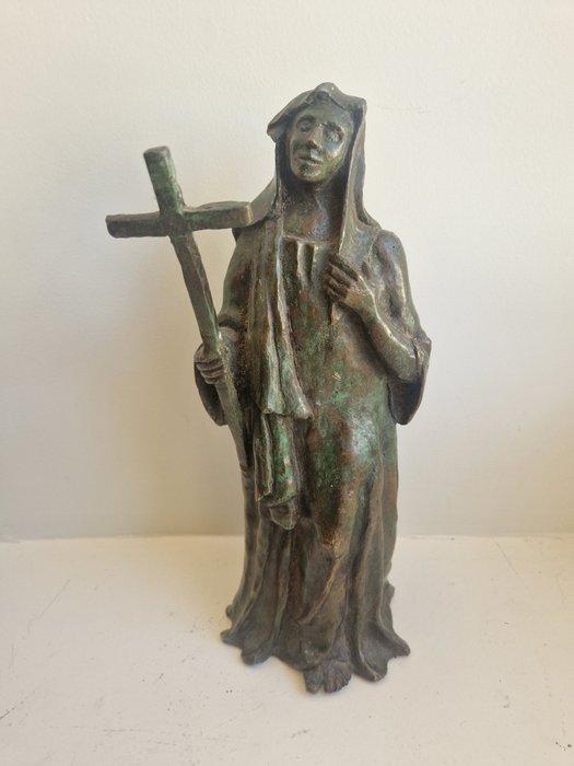 sculptuur, La religieuse - 28 cm - Gepatineerd brons, Antiek en Kunst, Kunst | Niet-Westerse kunst
