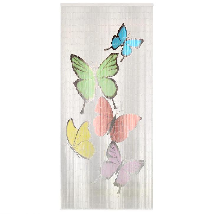 vidaXL Vliegengordijn 90x200 cm bamboe, Doe-het-zelf en Bouw, Deuren en Vliegenramen, Nieuw, Verzenden