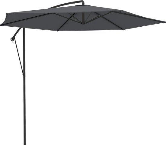 2dekans | LifeGoods Zweefparasol - tot 8 Personen - Ø300cm -, Tuin en Terras, Tuinsets en Loungesets, Ophalen of Verzenden