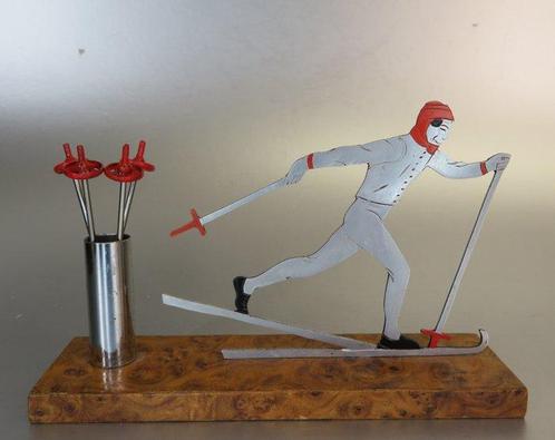 Skiër / langlaufer prikker setje - Fourchette - noix de, Antiek en Kunst, Kunst | Designobjecten
