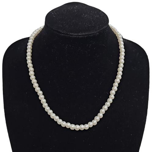 Fako Bijoux® - Parelketting - 6mm - Glasparels - Parelmoer -, Handtassen en Accessoires, Kettingen, Verzenden