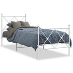 vidaXL Cadre de lit métal avec tête de lit/pied de lit, Maison & Meubles, Neuf, Verzenden