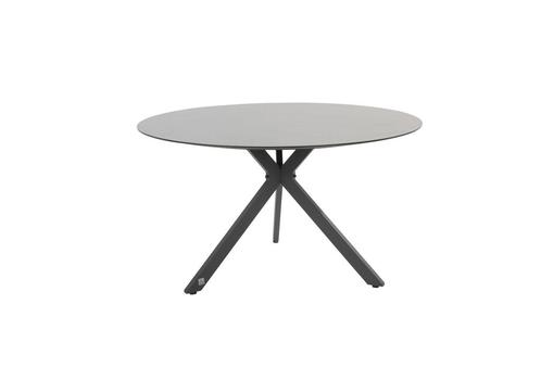 4 Seasons Outdoor Locarno tafel met HPL blad slate antraciet, Tuin en Terras, Tuinsets en Loungesets