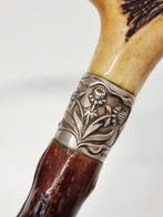 Wandelstok - Hout, gewei, Antiek en Kunst