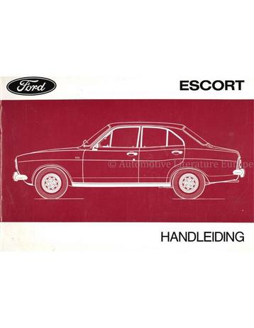 1972 FORD ESCORT INSTRUCTIEBOEKJE NEDERLANDS, Autos : Divers, Modes d'emploi & Notices d'utilisation