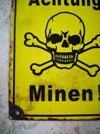 Emaille plaat - Achtung Minen! - Emaille, Legering
