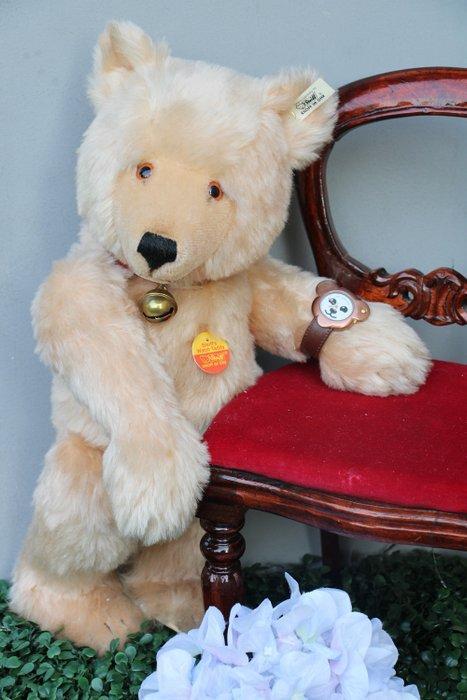 Steiff- Horlogebeer, EAN 8530/43, 40cm met horloge - Ours en, Antiek en Kunst, Antiek | Speelgoed