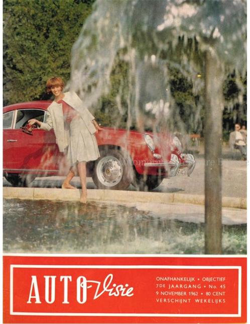 1962 AUTOVISIE MAGAZINE 45 NEDERLANDS, Boeken, Auto's | Folders en Tijdschriften