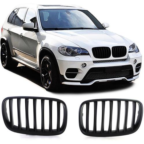 Mat Zwarte Nieren (Grillen) BMW X5 E70 X6 E71 B2310, Auto-onderdelen, Carrosserie, Nieuw, BMW, Voor, Links, Rechts