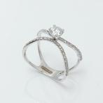 Bague tendance - 14 carats Or blanc - 0.94ct. tw. Diamant