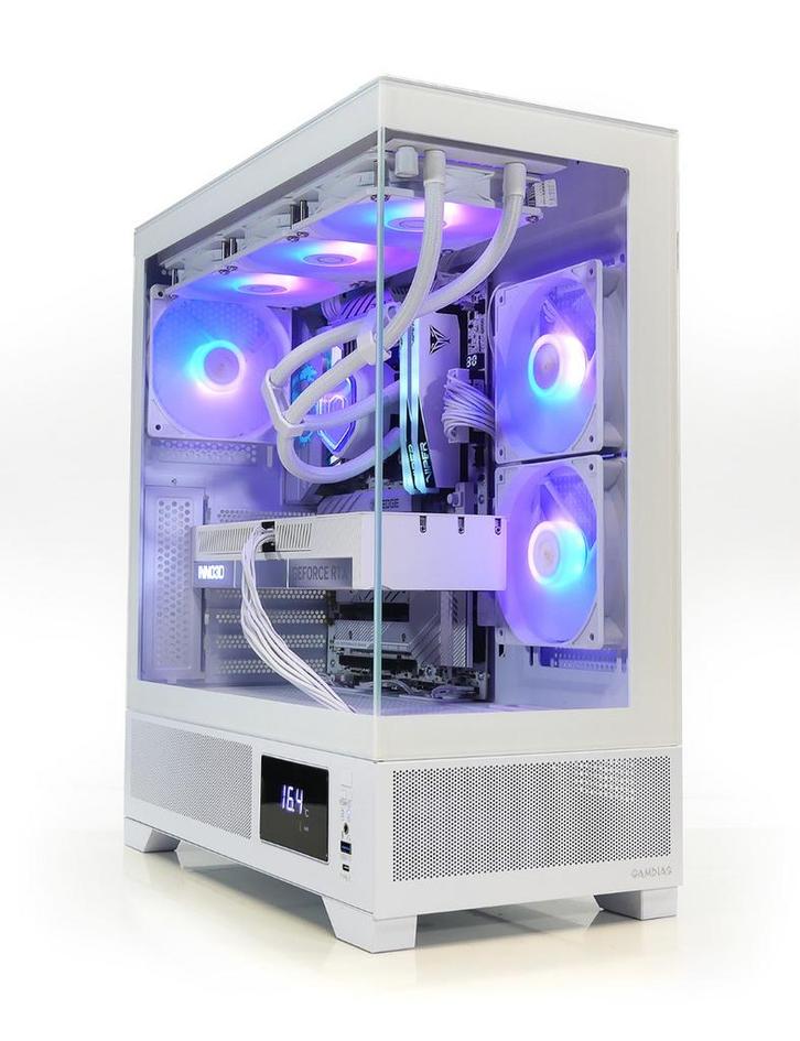 Full White - Ryzen 7 9800X3D - MSI MPG B850 EDGE TI WIFI..., Informatique & Logiciels, Ordinateurs de bureau, Enlèvement ou Envoi