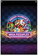 FaNaTtiK Five Nights at Freddys Wall Banner-Mega Pizzaplex, Verzamelen, Posters, Ophalen of Verzenden, Nieuw