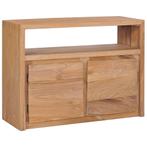 vidaXL Buffet 80x30x60 cm bois de teck massif, Verzenden, Neuf