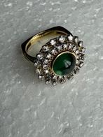 Ring - 14 karaat Geel goud - 1.00ct. tw. Toermalijn -, Nieuw