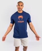 Venum Classic T-shirt Katoen Marineblauw Oranje, Vêtements | Hommes, Vechtsport, Verzenden
