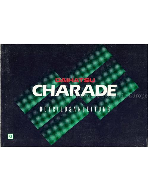 1995 DAIHATSU CHARADE INSTRUCTIEBOEKJE DUITS, Auto diversen, Handleidingen en Instructieboekjes
