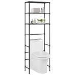 vidaXL Opbergrek voor boven toilet 3-laags 53x28x169 cm, Verzenden, Nieuw