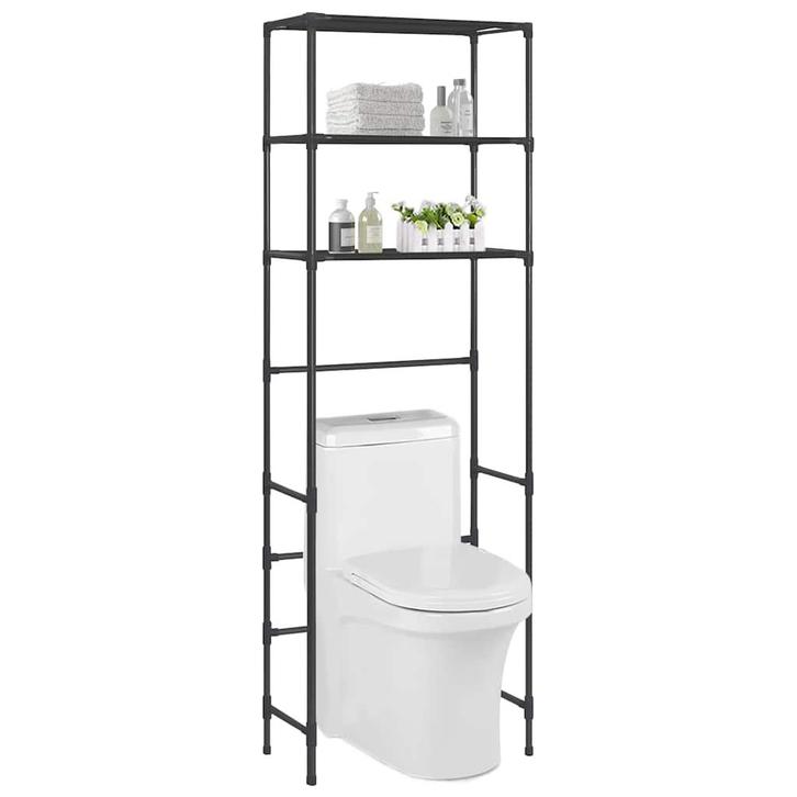 vidaXL Opbergrek voor boven toilet 3-laags 53x28x169 cm, Huis en Inrichting, Badkamer | Badtextiel en Accessoires, Nieuw, Verzenden