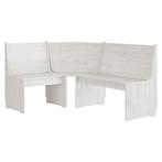 Hoekbank Grenen Wit REINE | Tweede Kansje | Compact & Knus, Huis en Inrichting, Hoekbank, Minder dan 150 cm, Hout, 100 tot 125 cm