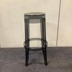 barkruk Kartell Charles Ghost, zithoogte 76 cm, transparant, Huis en Inrichting, Barkrukken, Gebruikt, Kunststof