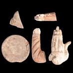 Oud-Egyptisch Terracotta Fragments (Zonder Minimumprijs)