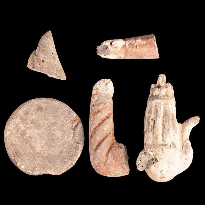 Oud-Egyptisch Terracotta Fragments (Zonder Minimumprijs), Antiek en Kunst, Antiek | Overige Antiek