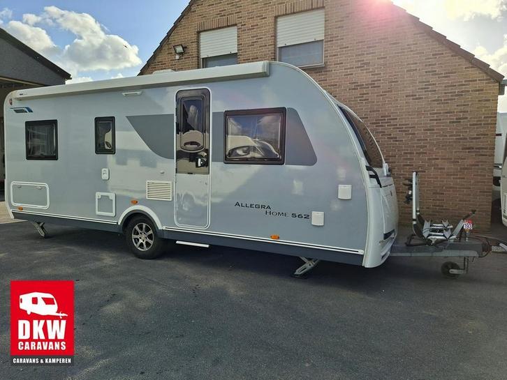 Caravelair Allegra Home 562, Caravans en Kamperen, Caravans, 1250 - 1500 kg, Fietsenrek, Gascomfoor, Hordeur, Kachel, Koelkast