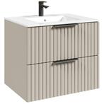 Badplaats Badkamermeubel Set Delta 60 cm - Beige - Badmeubel, Verzenden, Nieuw