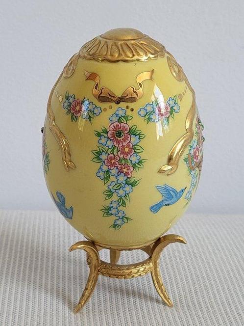 Fabergé ei - Œuf Fabergé — Panier fleuri — The Franklin Mint, Antiek en Kunst, Curiosa en Brocante
