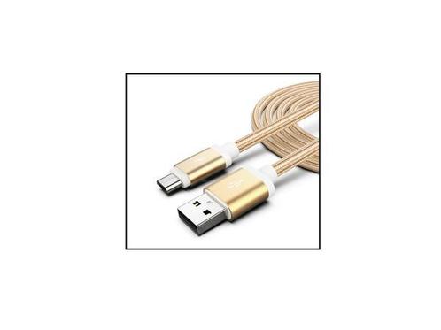 Veiling - Oplaadkabel micro usb - 3 meter - goud, Telecommunicatie, Mobiele telefoons | Telefoon-opladers, Nieuw