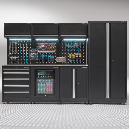 Datona Werkplaatsinrichting PREMIUM RVS werkblad met, Doe-het-zelf en Bouw, Werkbanken, Ophalen of Verzenden