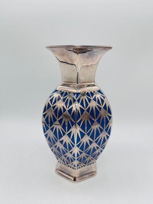 Rosenthal - Vaas - Porselein, Zilver - art deco vaas, Antiek en Kunst, Kunst | Designobjecten