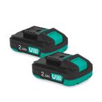 Accu 20V – 2.0Ah | Duopack, Auto-onderdelen, Accu's en Toebehoren, Verzenden, Nieuw