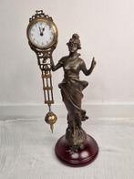 Mystery klok - Antiek Brons, Hout - 1990-2000, Antiek en Kunst