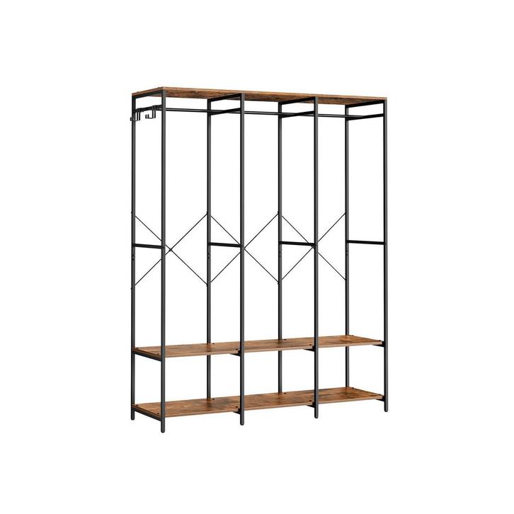 Open Kledingkast Vintage Bruin - Retour Deal - Ruimtebesp..., Huis en Inrichting, Kasten | Kleerkasten, Nieuw, Verzenden