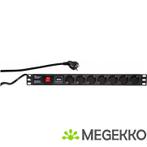 LogiLink PDU7C01 7AC-uitgang(en) 230V 2m Zwart