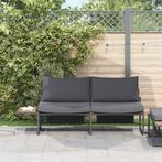 vidaXL Tuin Sofa met kussen Antraciet 200,5 x 70 x 85,5 cm, Verzenden
