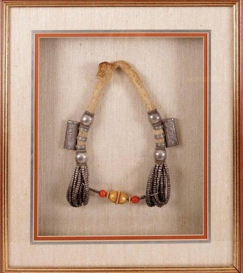 Argent, Collier cérémoniel nomade en argent de faible, Antiek en Kunst, Kunst | Niet-Westerse kunst