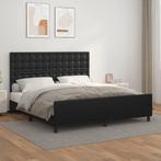 vidaXL Bedframe met hoofdbord kunstleer zwart 180x200 cm, Huis en Inrichting, Verzenden, Nieuw